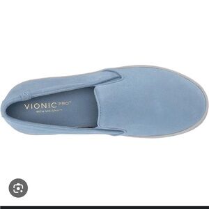Vionic Pro Blue Women’s Size 7 Suede Slip-On Shoes